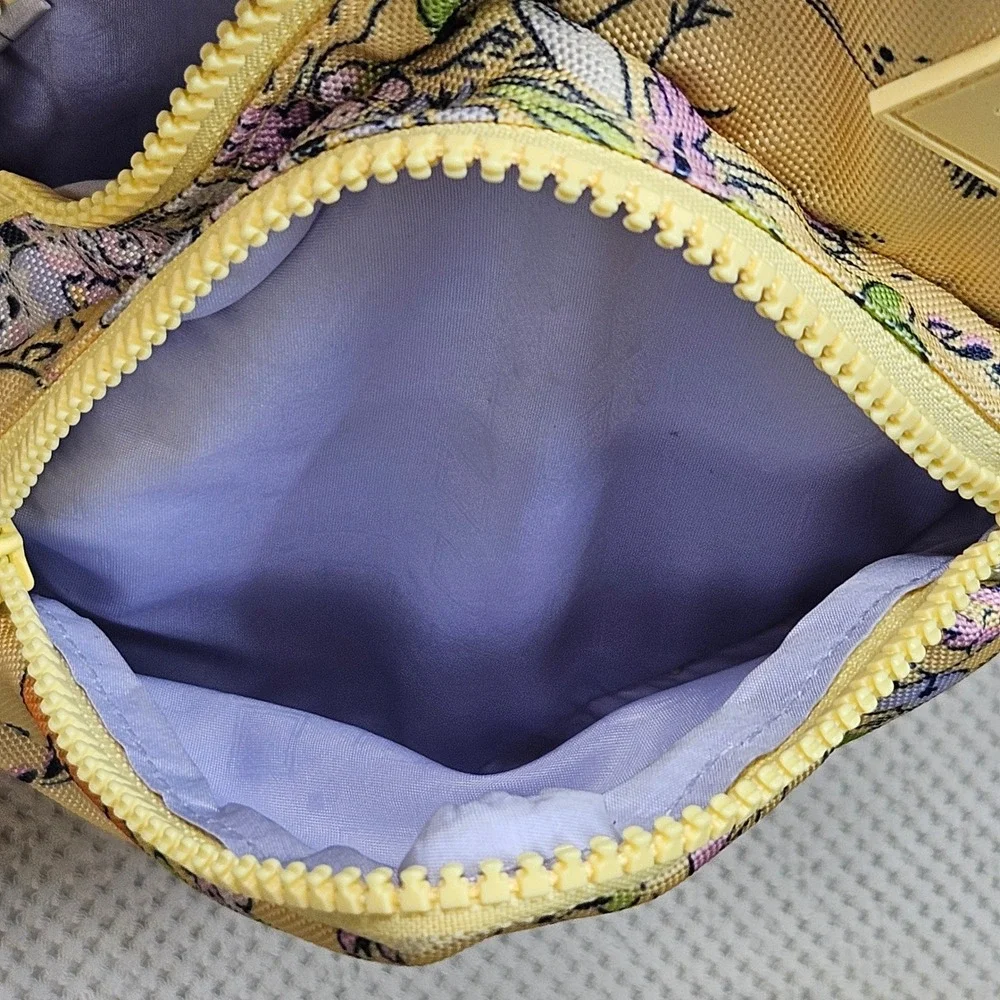 Vera Bradley Yellow‎ Wildflower Floral Sling Backpack Crossbody Bag Canvas